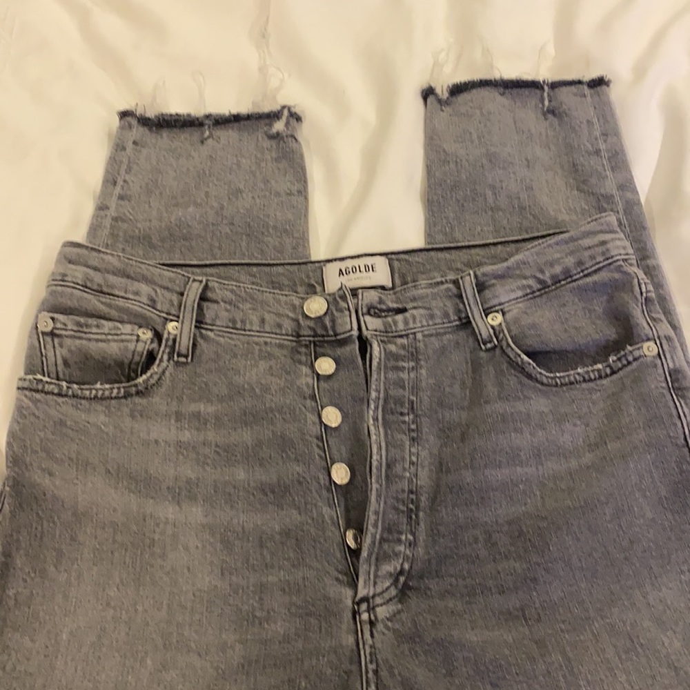 Agolde high-rise cropped jeans